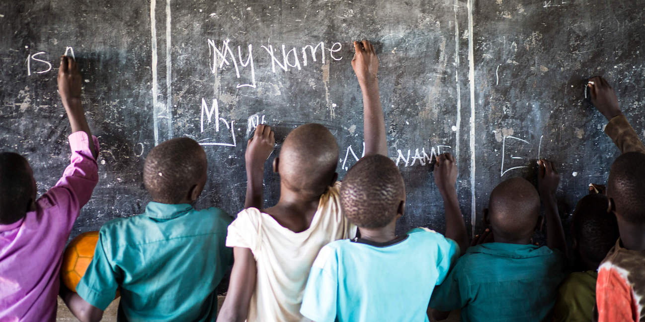 Children inside a classroom